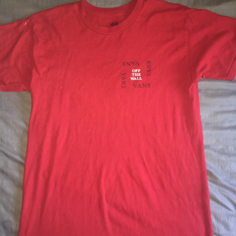 Red Vans “Off the Wall” T Shirt